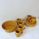 Sauerkraut tableware GIEN France - 6 mugs - 6 plates - 1 large dish (13 pieces)