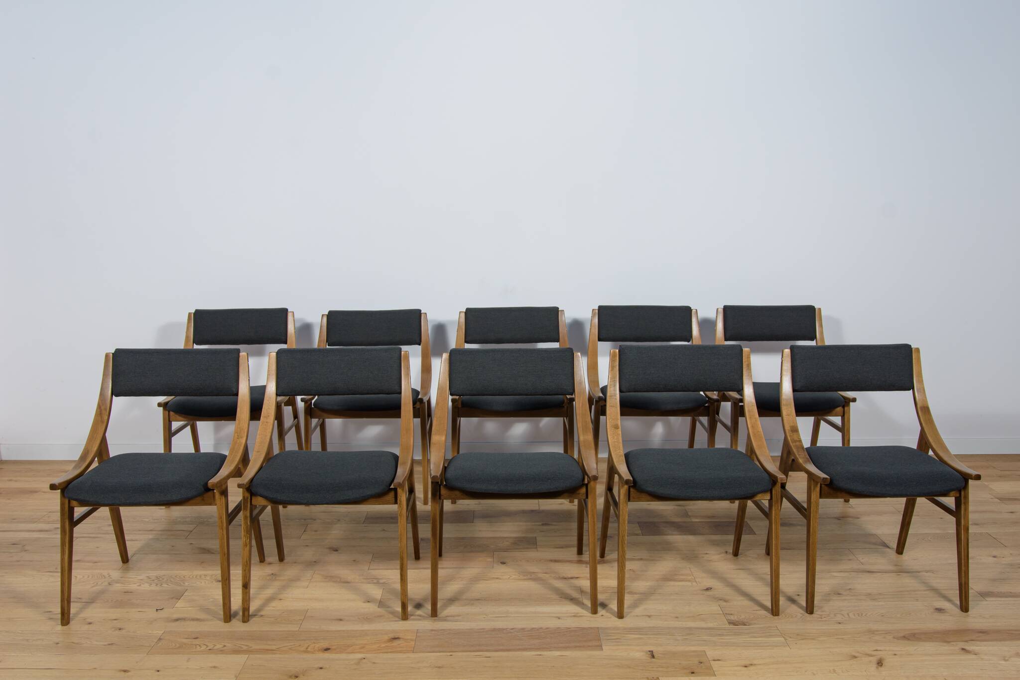 Polish Ski Jumper Chairs from Zamojska, 1970s, Set of 10