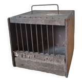 Bird cage, vintage rustic mouse cabinet curiosity
