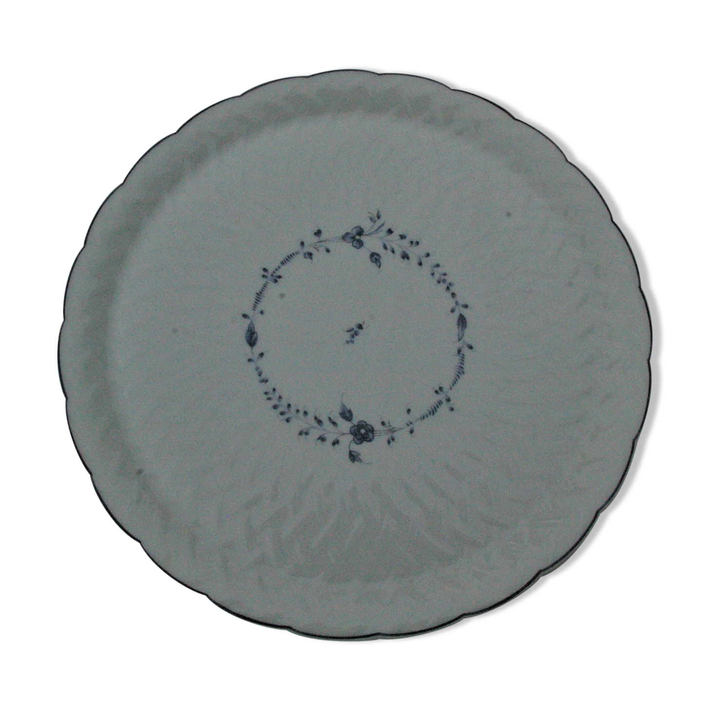 Plat à tarte gâteau en porcelaine de Limoges bernardaud modèle hortense