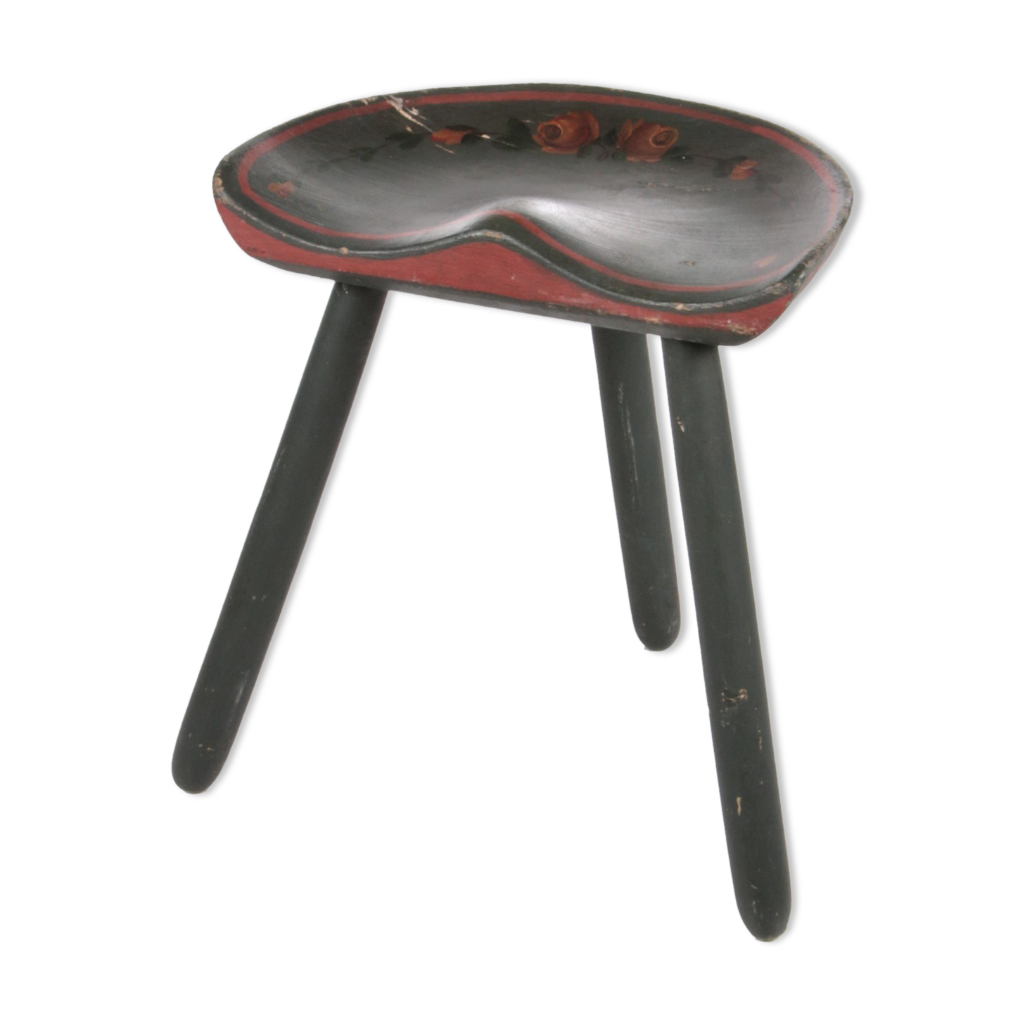 Vintage 1950s tripod stool by Mogens Lassen.