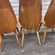 (Lot) 5 chaises vintage bois attribuées à Baumann (à restaurer)