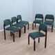 Chaises tubulaires vintage en chrome et bois des années 1970