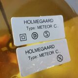 Very rare Holmegaard glass table lamp, designed by Michael Bang 1974 (Already discontinued in 1981)