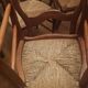 Set of 6 Louis-Philippe style chairs with a banded backrest.