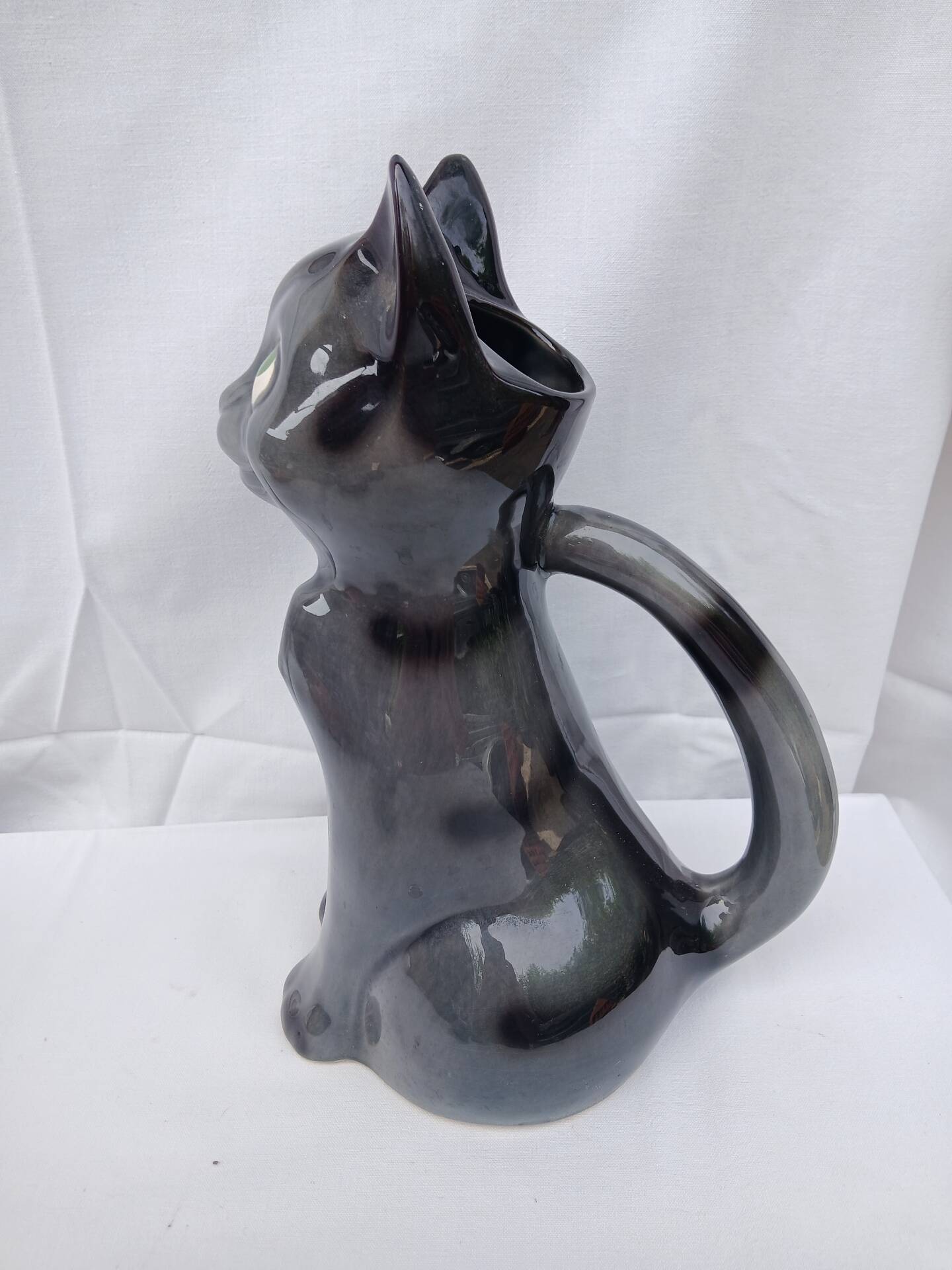Pichet zoomorphe chat céramique années 60