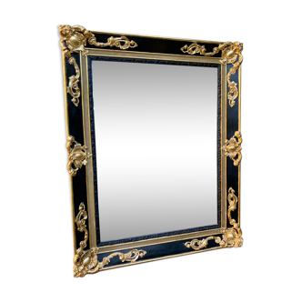 Old gilded mirror with leaf 71x88cm