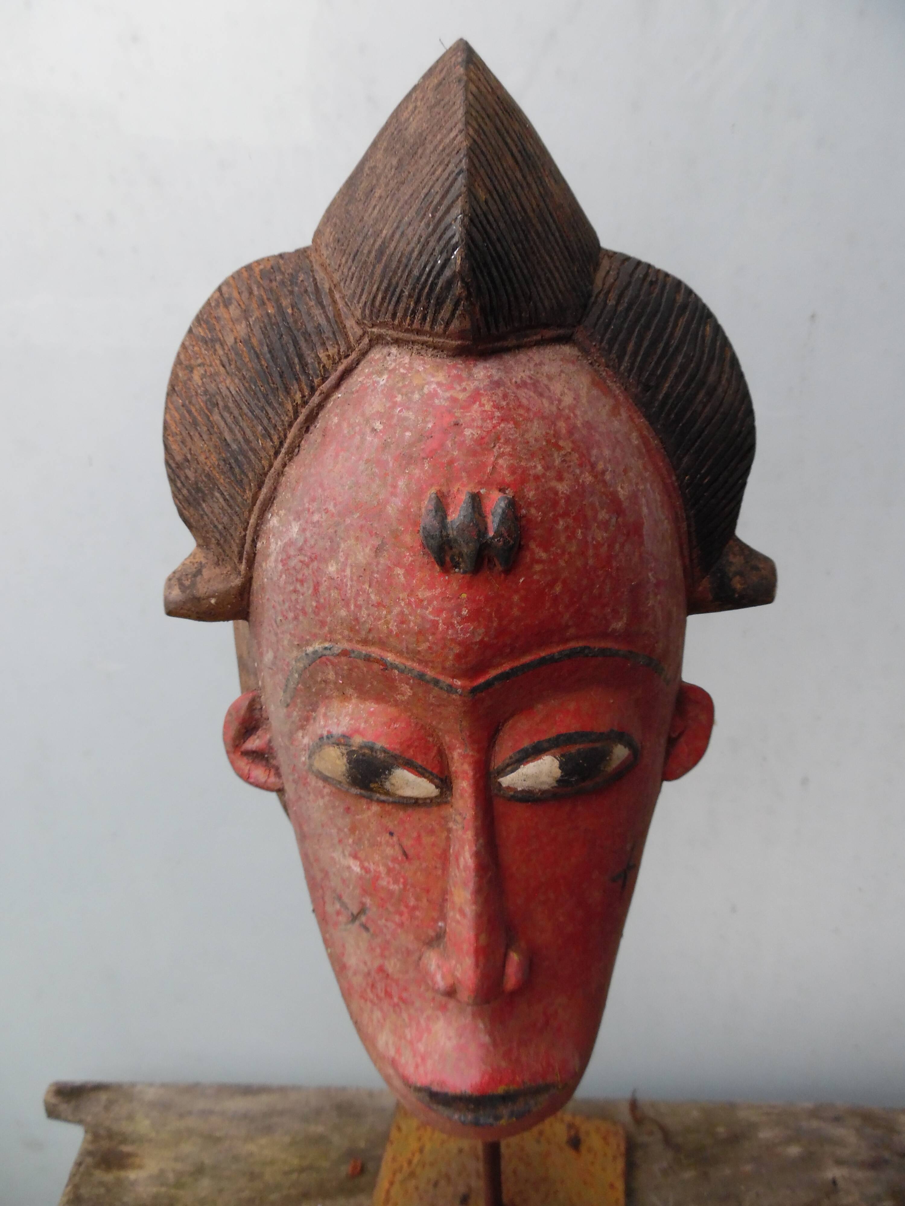 Art Africain Arts Premiers Tribal - Superbe Masque Baoulé ou Baule