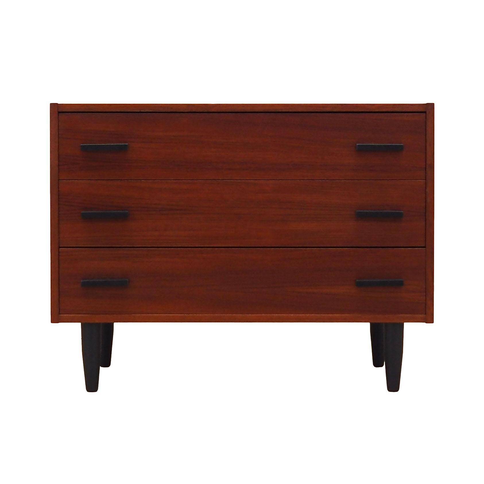 Teak chest of drawers, Danish design, 1980s, production: Denmark