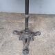 Bistro table 70/70cm solid wood top pedestal table