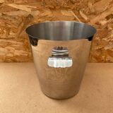 Old Champagne Ice Bucket Rémy LETANG Stainless Steel France Vintage