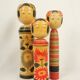 Lot de 3 poupées japonaises kokeshi