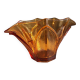 Art Deco Amber Glass Vase