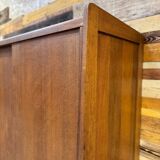 Vintage oak wardrobe - Sliding doors - 1950s