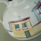 very beautiful mid century VASE by jawe hand-painted decor 'capri' 1950s
