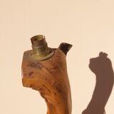 Vintage olive wood lamppost