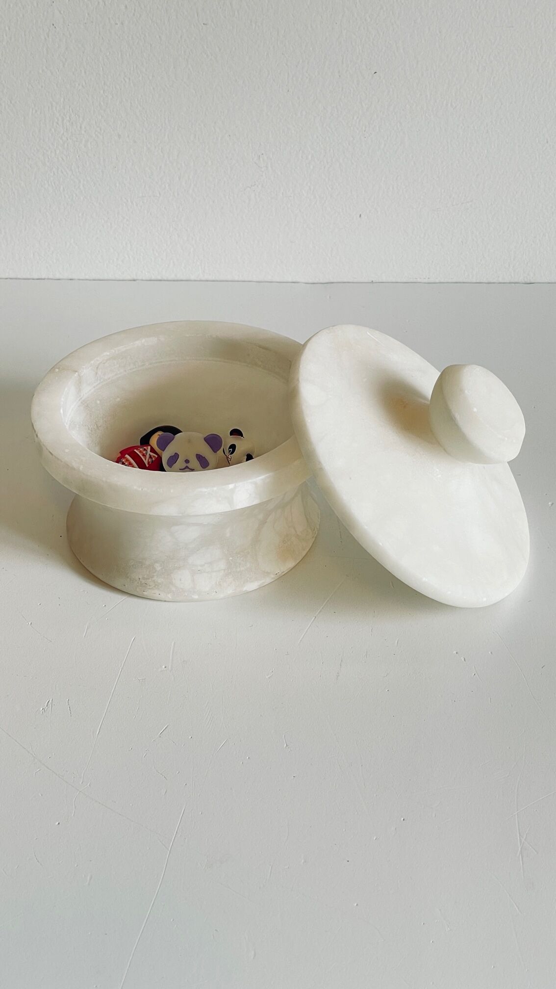 Vintage alabaster stone box