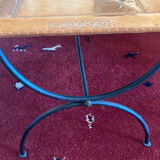 Coffee table wrought iron and copper