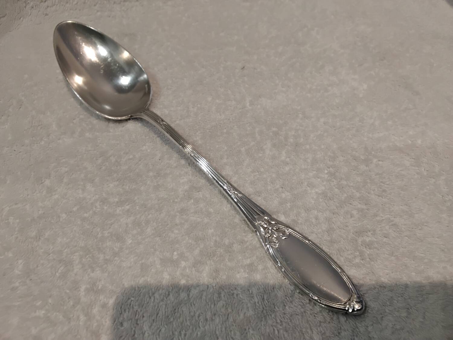 Stew spoon silver plated goldsmith Boulenger Marie Antoinette