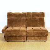 2 vintage velvet armchairs from the 1960s