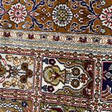 Vintage turkish silk carpet 92x157 cm