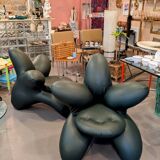 Flower armchairs attributed to Masanori Umeda