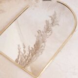 Miroir arche en laiton doré - Miroir marocain fait main, miroir mural arche