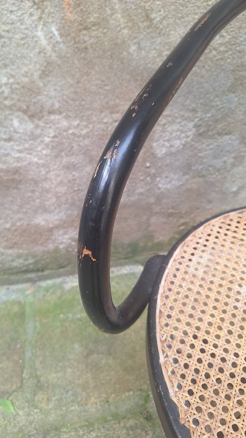 Thonet 5501 curved wooden armchair