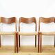 Niels O. Møller No. Dining Chairs No.71 for J. L Moller, Set of 3