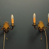 Pair of brass sconces