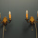 Pair of brass sconces