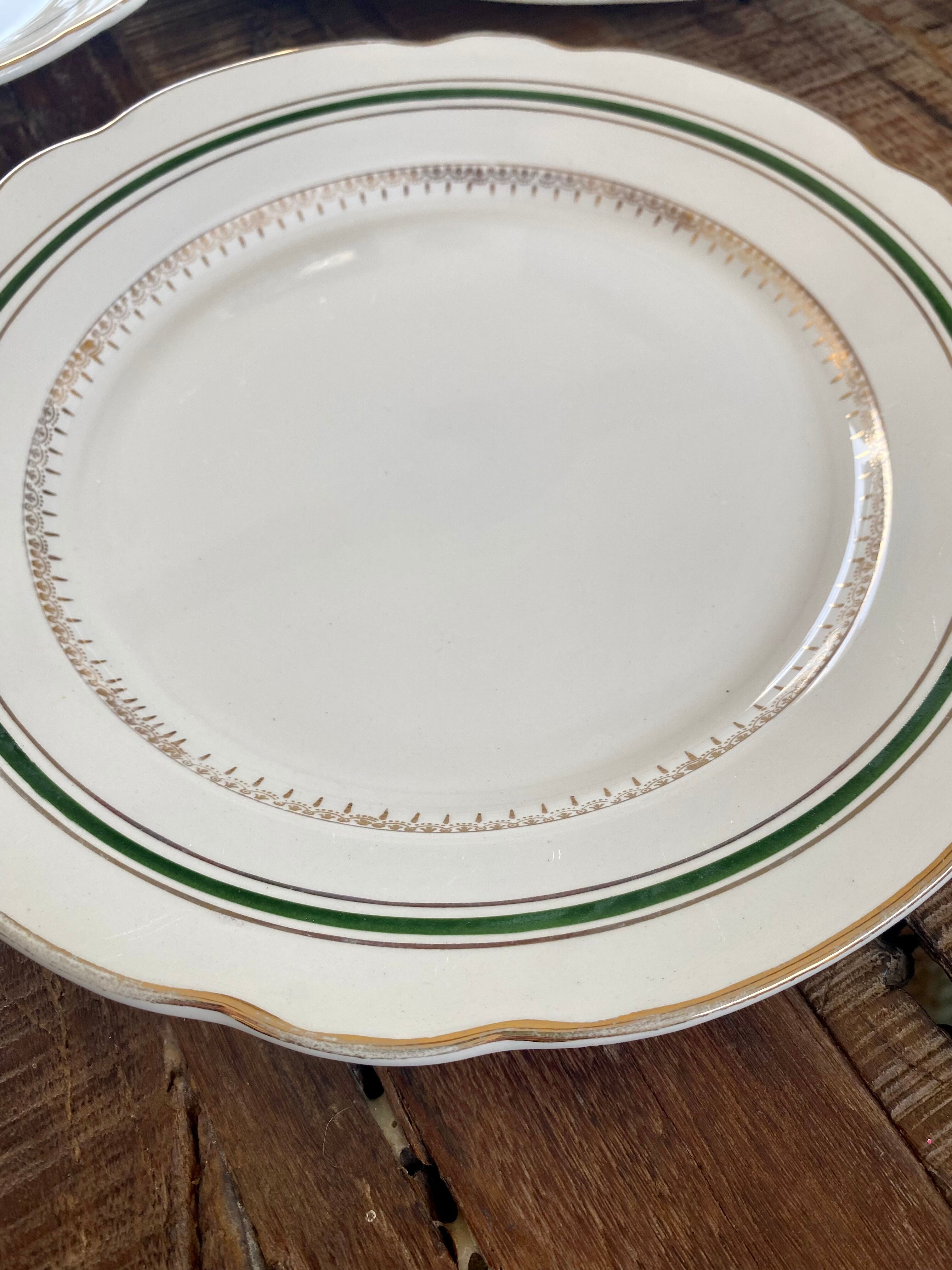Plate service and dish Sarreguemines old