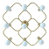 Large Space Age gilded ceiling light from Leola