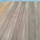 Authentic Scandinavian round table BAUMANN stripped in raw teak 1960