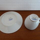 Service café porcelaine Bernardaud Limoges modèle dauphin- B & Cie- 4 pers