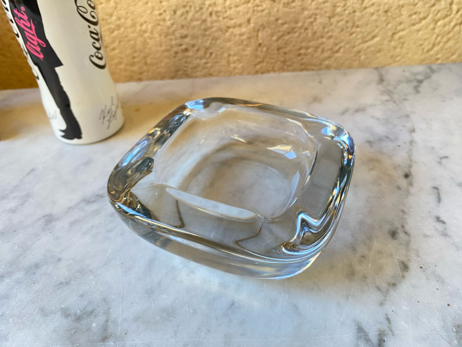 Cendrier cristal de vannes vintage France années 60