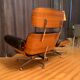 Armchair with footstool by Martin Stoll, Stoll Giroflex, Switzerland, 1960s.