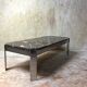 Table basse marbre & inox « Roche Bobois » - années 70