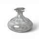 Faceted glass carafe with stopper from Italy circa 1950.
