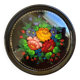 Russian Beriozka painted metal flower tray