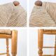 Tabouret de bar Mid Century Tabouret rustique Vintage Jonc tressé Jonc Tabo