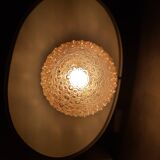 60s glass mid-century ceiling light