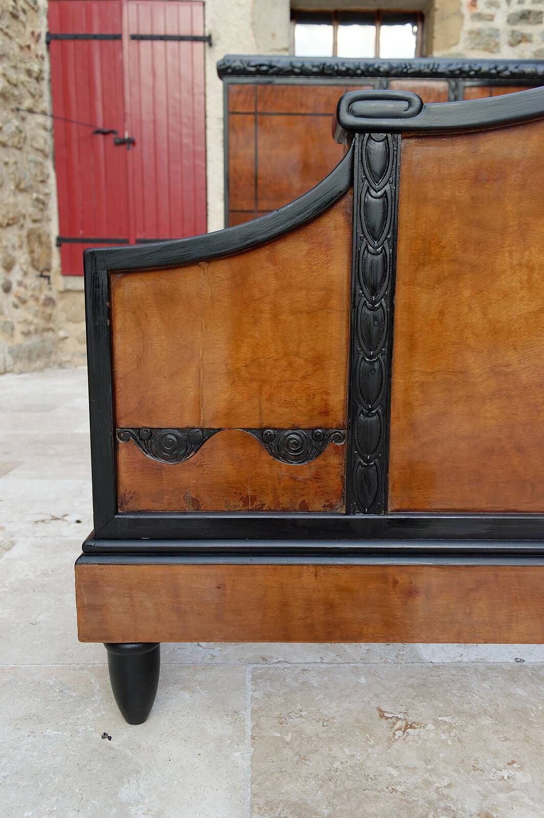Lit double Art Déco, France, Circa 1920