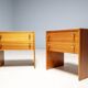 Pair of mid-century bedside tables FEMINA, Czechoslovakia 1960s