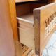Chiffonnier vintage bois et rotin