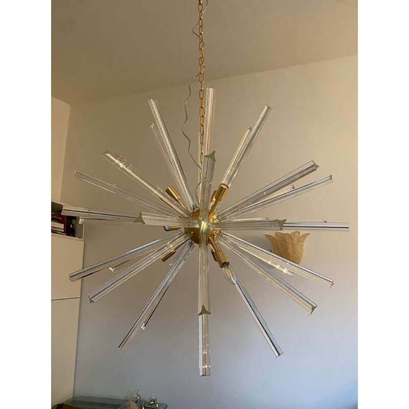 Sputnik Chandelier in Murano Glass Style From Italy