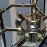 Suspended glass faceted