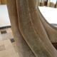 Mid-century mohair velvet high-back easy chair, Italy 1950s