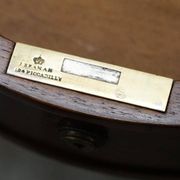 Military Campaign Kidney Desk Regency by Gillow's of Lancaster with Brass Gallery