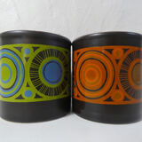 Set of 2 vintage Staffordshire english mugs